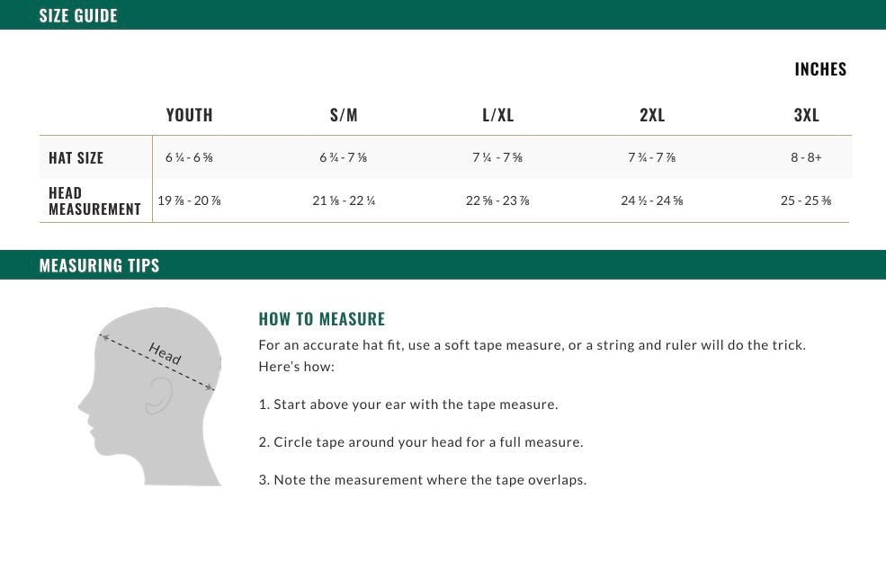 Hat Size Chart